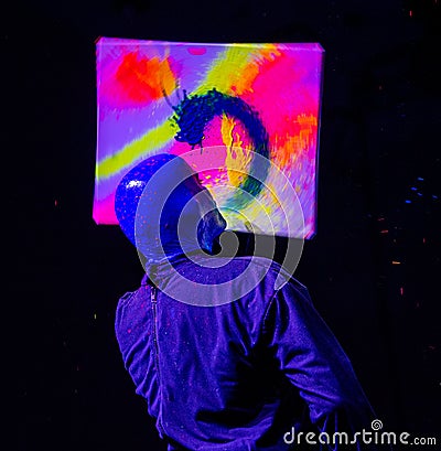 Blue Man Group in Indianapolis Editorial Stock Photo