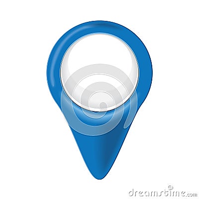 Blue map pointer Vector Illustration