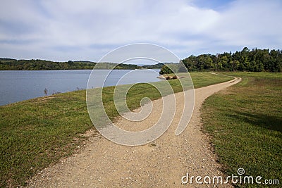 Blue Marsh Lake Stock Photo