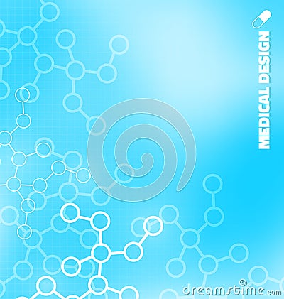 Blue medical design Vector Illustration