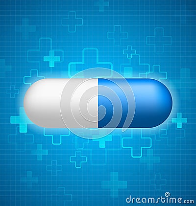 Blue medical design Vector Illustration