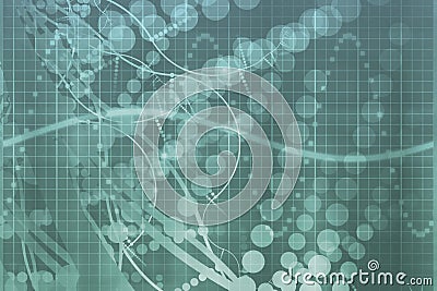 Blue Medical Science Technology Abstract Stock Photo