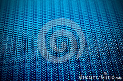 Blue metal mesh plating Stock Photo