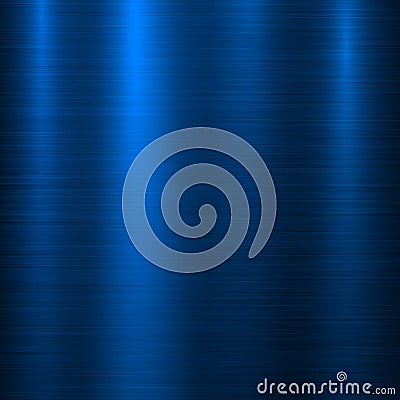 Blue Metal Technology Background Vector Illustration