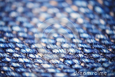 Blue micro fiber texture Stock Photo