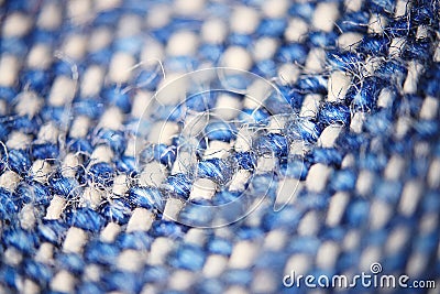 Blue micro fiber texture Stock Photo