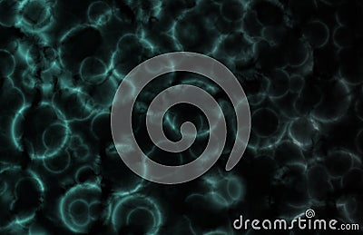 Blue Microscopic Cell Organisms Stock Photo