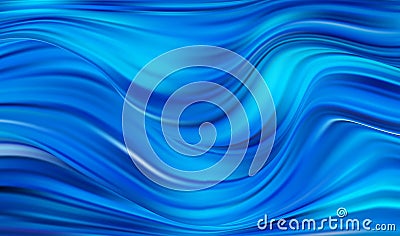 Blue Modern flow poster background. Abstract wavy color paint Liquid Vector Illustration