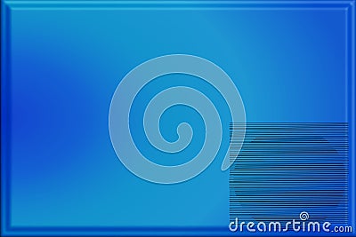 Blue moire pattern with a rectangular and circular moire embedded in it Stock Photo