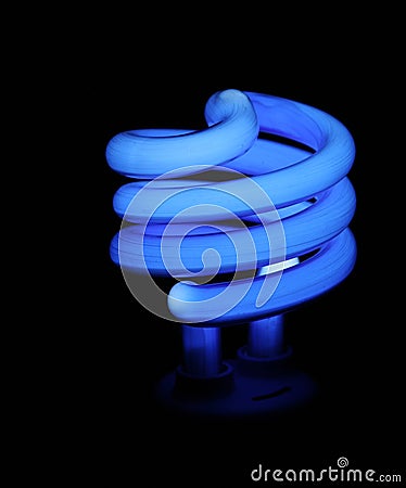 Blue Money Saver Light Stock Photo