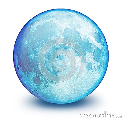Blue Moon Sphere Stock Photo