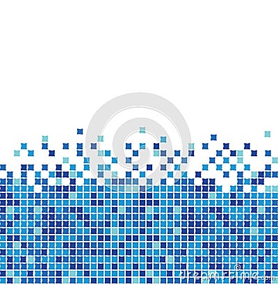 Blue mosaic Vector Illustration