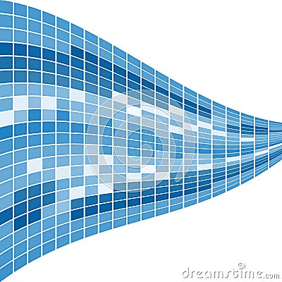 Blue mosaic background Vector Illustration