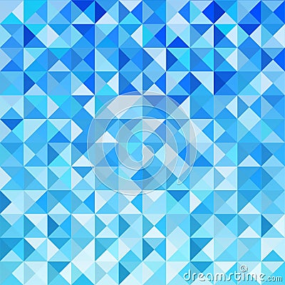 Blue Mosaic Background Vector Illustration