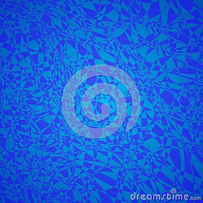 Blue mosaic pattern. Splinters broken glass effect. Bright abstract vector background. Easy to edit design template Vector Illustration