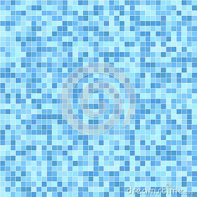 Blue mosaic tiles Vector Illustration