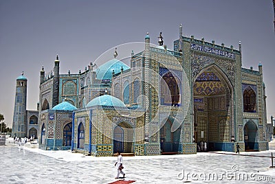 Blue Mosque Mazar-e-sharif Editorial Stock Photo