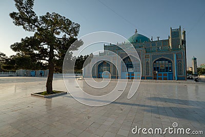 Blue Mosque in Mazar-e Sharif, Afghanistan Shrine of Hazrat Ali Editorial Stock Photo