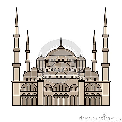 The Blue Mosque, Sultanahmet Camii, Istanbul, Turkey, middle east islamic architecture Stock Photo