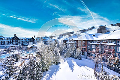 The Blue Mountain Resort Lodge in Collingwood Ontario Stock Photo