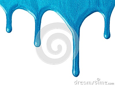 Blue nail polish Stock Photo