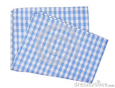 Blue napkin Stock Photo