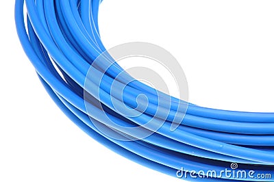Blue network cable Stock Photo