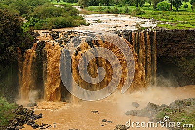 Blue Nile Falls in Ethiopia Stock Photo