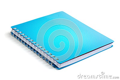 Blue notebook Stock Photo