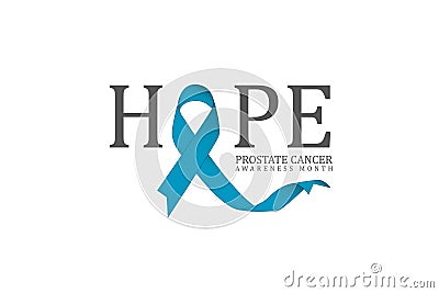 Blue november, prostate cancer awarenes month poster Stock Photo