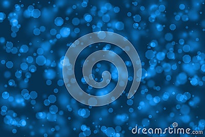 Blue Octagon Blur Bokeh Light, Abstract graphic design. Stock Photo