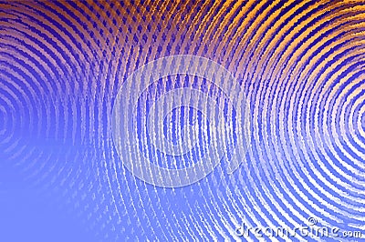 Blue and orange sound waves background Stock Photo