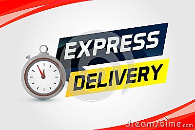 Express delivery word concept vector illustration Vector Illustration