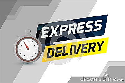 Express delivery word concept vector illustration Vector Illustration