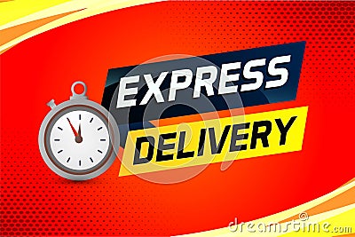 Express delivery word concept vector illustration Vector Illustration