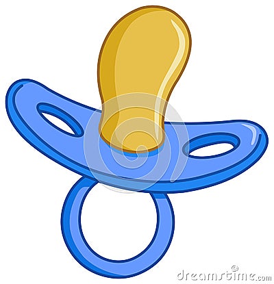 Blue pacifier Vector Illustration