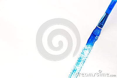 blue paintbrush blue paintbrush