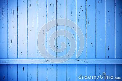 Blue Painted Wood Rustic Background Stock Photo