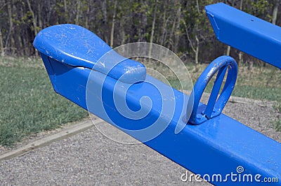 Blue Park Equipment Stock Photo