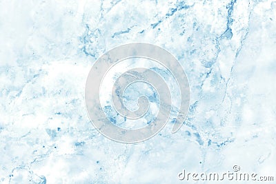 Blue pastel marble texture background in natural patterns with high resolution detailed structure bright and luxurious. Stock Photo