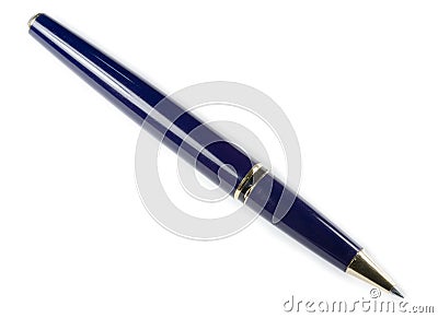 Blue pen Stock Photo