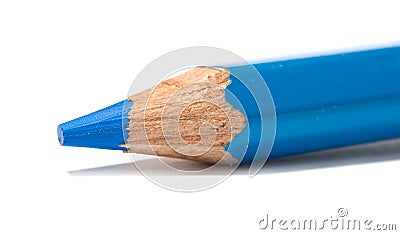 Blue pencil Stock Photo