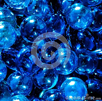 Blue Perls Stock Photo