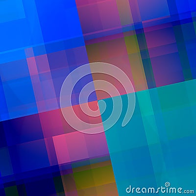 Blue Pink Geometric Background. Abstract Backdrop Design. Elegant Art Illustration with Purple Color Blocks. Creative Wall Paper. Stock Photo