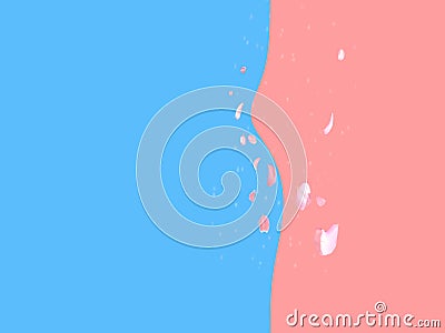 Blue pink light blue abstract abstract modern background design banner template art composition Cartoon Illustration