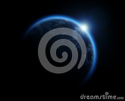 Blue planet Stock Photo