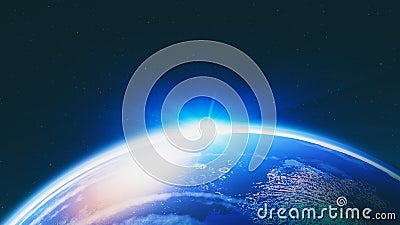 Blue planet Stock Photo