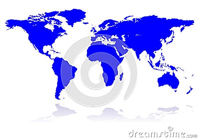 Blue planet earth Vector Illustration