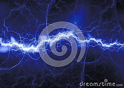 Blue plasma, abstract Stock Photo