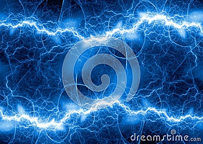 Blue plasma, abstract Stock Photo
